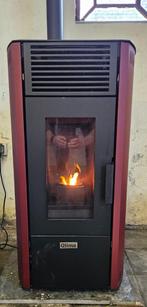Qlima Viola S-line pellet-kachel incl. -pijp en dakdoorvoer, Huis en Inrichting, Kachels, Ophalen, Gebruikt, Overige brandstoffen