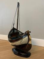 Vikingschip - houten kunstobject, Antiek en Kunst, Ophalen