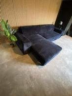 !!ACTIE!! VELVET RIBSTOF HOEK/SLAAPBANK, GRATIS LEVERING, Verzenden, Zo goed als nieuw, 150 cm of meer, Vierpersoons of meer