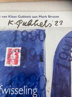Klaas Gubbels gesigneerd & gedateerd ‘22 brieven Mark Brusse, Ophalen of Verzenden, Zo goed als nieuw, Schilder- en Tekenkunst