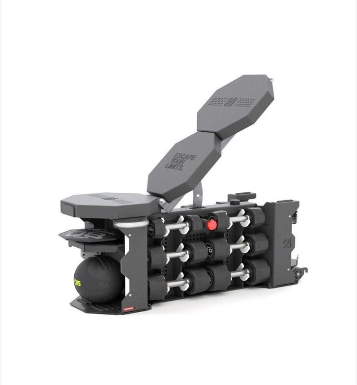StrongBox met Dumbbells -l, Sport en Fitness, Fitnessapparatuur, Nieuw, Krachtstation, Armen, Benen, Borst, Buik, Rug, Metaal