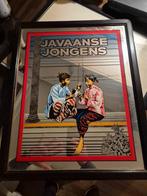 Reclame Javaanse jongens spiegel, Verzamelen, Ophalen of Verzenden, Reclamebord