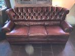 Chesterfield 3 zits bank roodbruin, Huis en Inrichting, Banken | Bankstellen, Ophalen, Gebruikt, Chesterfield, Driepersoons