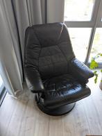 Draai fauteuil - van leer, Ophalen, Zo goed als nieuw, Leer
