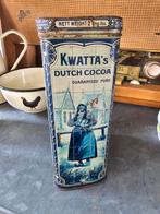 antiek groot 1 Kilo Kwatta's cacao blik voor de export €20, Verzamelen, Overige merken, Ophalen of Verzenden, Zo goed als nieuw