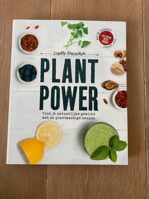 boek Plant Power - Lisette Kreischer plantaardige voeding, Boeken, Gezondheid, Dieet en Voeding, Zo goed als nieuw, Dieet en Voeding