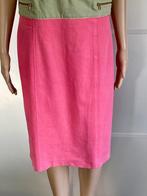 J420 Caroline Biss maat 38=M jurk roze/wit/groen jeans-stof, Maat 38/40 (M), Ophalen of Verzenden, Zo goed als nieuw, Knielengte