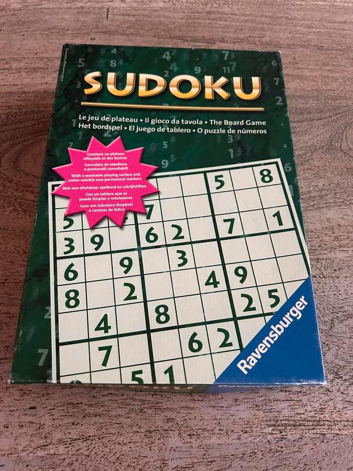 “Sudoku” het spel (Ravensburger), Hobby en Vrije tijd, Gezelschapsspellen | Kaartspellen, Zo goed als nieuw, Ophalen