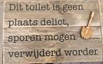 Toilet tekstbord, Ophalen of Verzenden, Nieuw