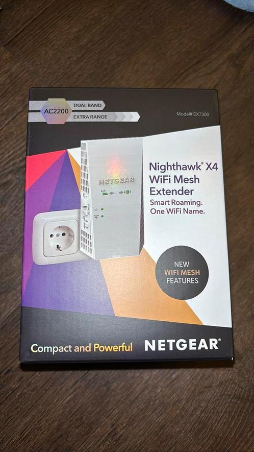 Nighthawk EX7300 X4 AC2200, Dual-Band WiFi Range Extender -, Computers en Software, Netwerk switches, Zo goed als nieuw, Verzenden
