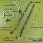 NIEUW: Melano Armbanden+Ringen+Zettingen+Kettingen+Oorbellen, Ophalen of Verzenden, Nieuw, Zilver, Zilver