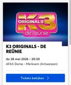 2 Tickets K3 de Reunie  28-05-2026, Tickets en Kaartjes, Concerten | Overige, Twee personen, April