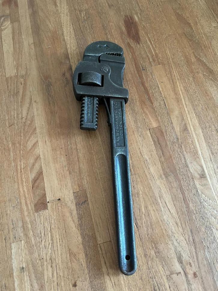 Vintage verstelbare pijptang sokkentang Walworth MFC . CO, Antiek en Kunst, Antiek | Gereedschap en Instrumenten, Ophalen of Verzenden