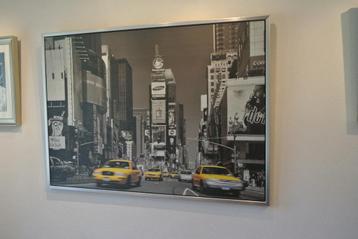  New York Times Square uit 2004 met vele taxi’s beschikbaar voor biedingen