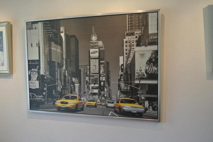 New York Times Square uit 2004 met vele taxi’s, Antiek en Kunst, Kunst | Tekeningen en Foto's, Ophalen