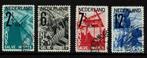Nederland NVPH 244-247 gestempeld 6, Postzegels en Munten, T/m 1940, Verzenden, Gestempeld