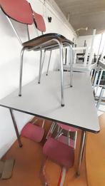 Vintage eettafel met 6 stoelen, Info@tommysmit.nl, Gebruikt, T.Smit Outlet Store, 7008AR