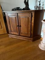 Hoekkastje - 51cm diep, 115cm breed, Gebruikt, 100 tot 150 cm, Ophalen of Verzenden, Overige houtsoorten
