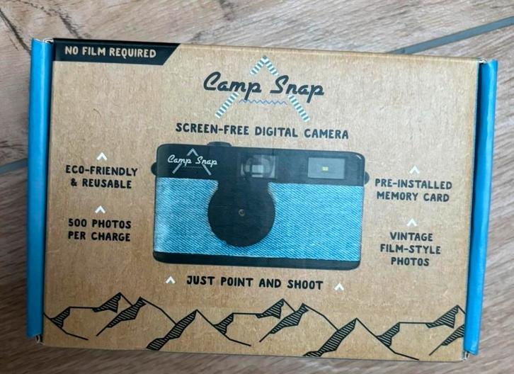 Camp Snap Digitale Camera - retro - nieuw in doos, Audio, Tv en Foto, Fotocamera's Digitaal, Nieuw, Overige Merken, Ophalen of Verzenden