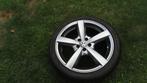 Volkswagen Polo alu velgen met zomerbanden 17 inch, Ophalen, Banden en Velgen, 17 inch, Personenwagen