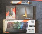 Steelseries Rival 650 - Apex Pro - Mousepad - Headset stand, Ophalen of Verzenden, Zo goed als nieuw