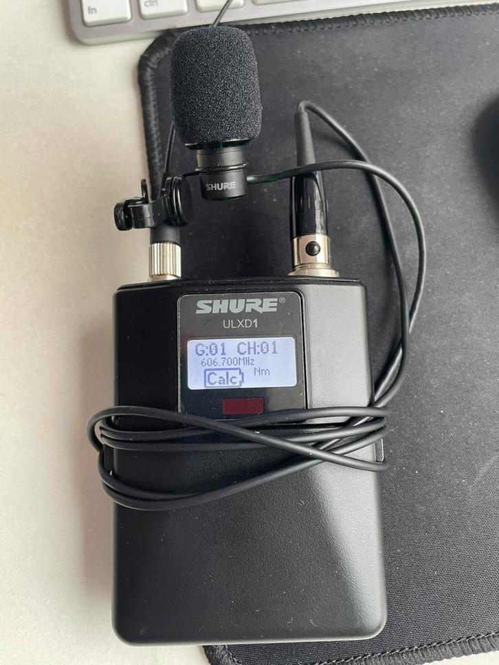 Shure ULXD1/WL185 - 600MHz  originel - SM58  - MX153 ., Muziek en Instrumenten, Microfoons, Zo goed als nieuw, Zangmicrofoon, Draadloos