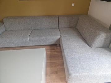 Goossens design@home Goossens hoek grijs stof geweven 305 cm beschikbaar voor biedingen