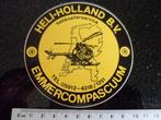 sticker heli-holland helikopterservice emmercompascuum logo, Verzenden, Zo goed als nieuw, Bedrijf of Vereniging