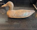 Antieke massief houten lokeend .. volkskunst.., Antiek en Kunst, Antiek | Woonaccessoires, Verzenden