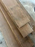 Negen hardhouten planken, Doe-het-zelf en Verbouw, Hout en Planken, Ophalen, Gebruikt, Minder dan 25 mm, Overige typen