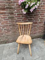 Houten stoel met spijlen keukenstoel, al geschuurd!, Ophalen of Verzenden
