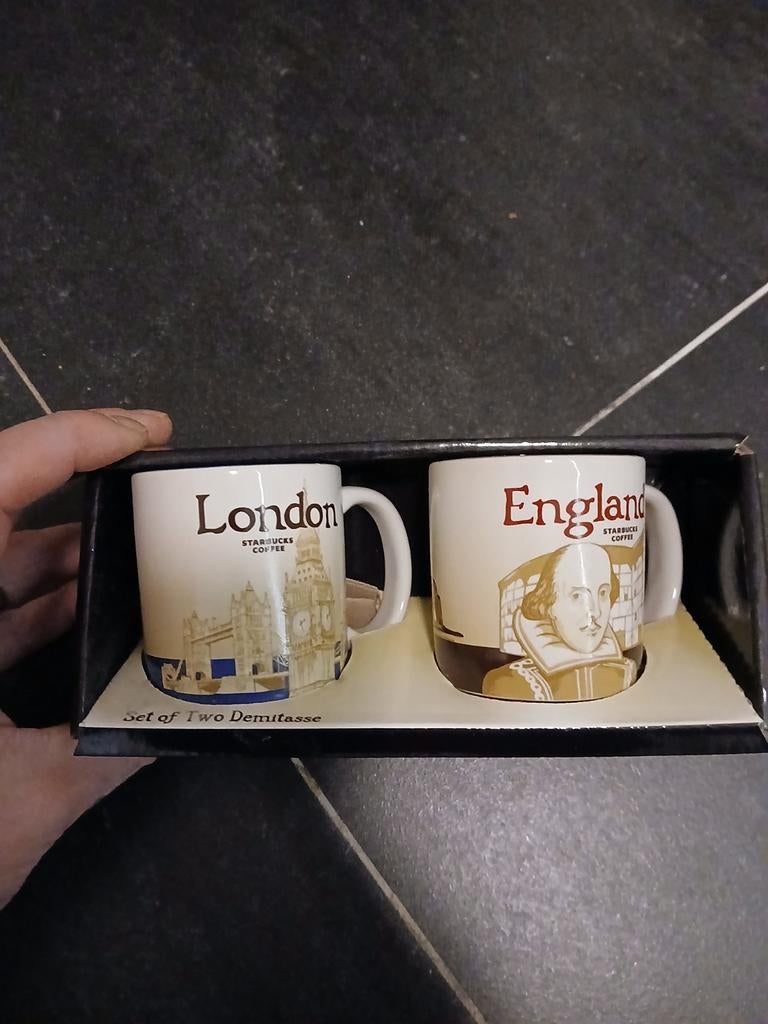 Starbucks City Mugs - London & England, Huis en Inrichting, Keuken | Servies, Nieuw, Kop(pen) en/of Schotel(s), Overige stijlen