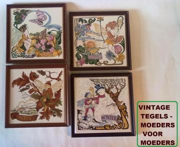 retro vintage moeders voor wand tegel vier seizoenen beschikbaar voor biedingen