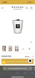 Baobab kaars Pierre de Lune, Ophalen, Overige materialen, Gebruikt, Wit