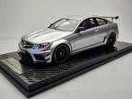 1:18 Mercedes Benz C63 AMG Black series - Zilver HQ Model!, Hobby en Vrije tijd, Modelauto's | 1:18, Overige merken, Auto, ., Nieuw