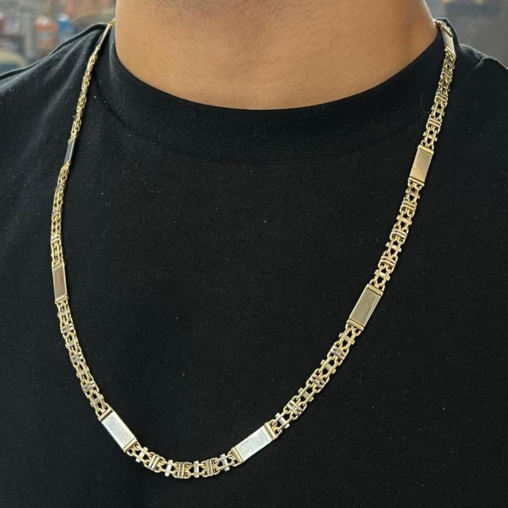 14k gouden ketting massief magnum 65 gram, Sieraden, Tassen en Uiterlijk, Kettingen, Zo goed als nieuw, Goud, Ophalen of Verzenden