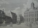 gravure stadhuis, burger-weeshuis Leeuwarden A. Hulk, 1785, Antiek en Kunst, Verzenden