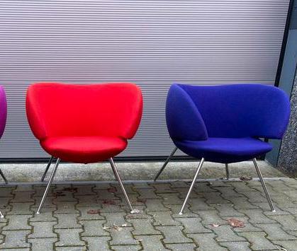 Artifort Pinq Lounge fauteuil van Rene Holten, Huis en Inrichting, Fauteuils, Zo goed als nieuw, Hout, Kunststof, Metaal, Stof