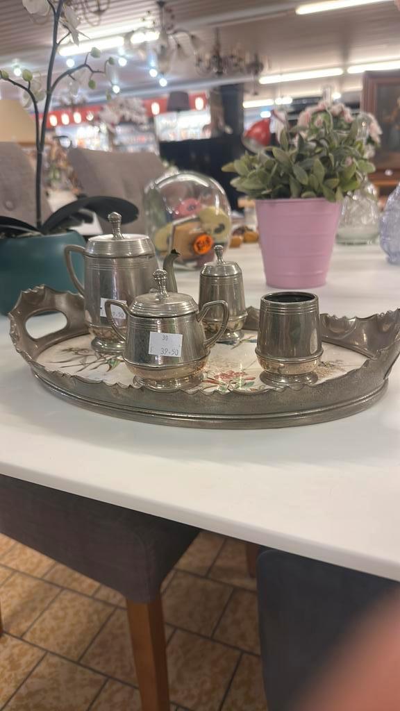 Antiek Thee set, Antiek en Kunst, Antiek | Tin, Ophalen