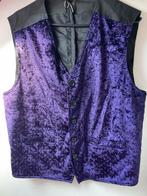 Vintage Paars Fluweel Gilet 38/42, Kleding | Dames, Ophalen of Verzenden, Gedragen
