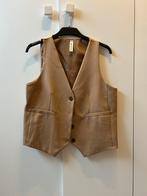 Camel Blazer & Gilet Set - Maat XL, Kleding | Dames, Jasjes, Kostuums en Pakken, Kostuum of Pak, Bruin, Maat 46/48 (XL) of groter