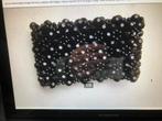 Zwarte kralen armband., Ophalen of Verzenden, Zo goed als nieuw, Zwart, Elastiek