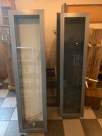 Bertby grijs Ikea wandkasten vitrinekasten 11 stuks, Gebruikt, Ophalen of Verzenden, Minder dan 150 cm, Minder dan 25 cm