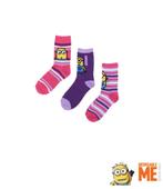 3 paar sokken Minions meisjes, Nieuw, Meisje, Ophalen of Verzenden, Sokken