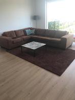 Hoekbank leer, Huis en Inrichting, Banken | Complete zithoeken, Ophalen, Gebruikt, Leer