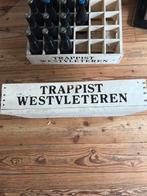 2 x houten kratten Westvleteren, Ophalen of Verzenden, Zo goed als nieuw, Reclamebord, Plaat of Schild, Overige merken