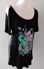 Banned Dark Collection - Mooie Seahorse Top - Maat 38 / M, Maat 38/40 (M), Zwart, Nieuw, Ophalen of Verzenden