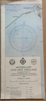Waterkaart Zuid-West Friesland 1957, Boeken, Atlassen en Landkaarten, Nederland, Ophalen of Verzenden, Zo goed als nieuw, 1800 tot 2000