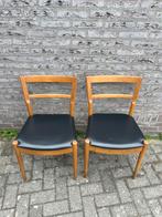 Vintage ikea eet kamer stoelen chairs hout deens stockholm, Huis en Inrichting, Stoelen, Ophalen of Verzenden, Zo goed als nieuw