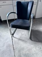 Gispen 412, Huis en Inrichting, Stoelen, Ophalen, Blauw, Leer, Zo goed als nieuw